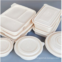 Wholesale Bagasse Disposable Compartments Food Biodegradable Lunch Trays